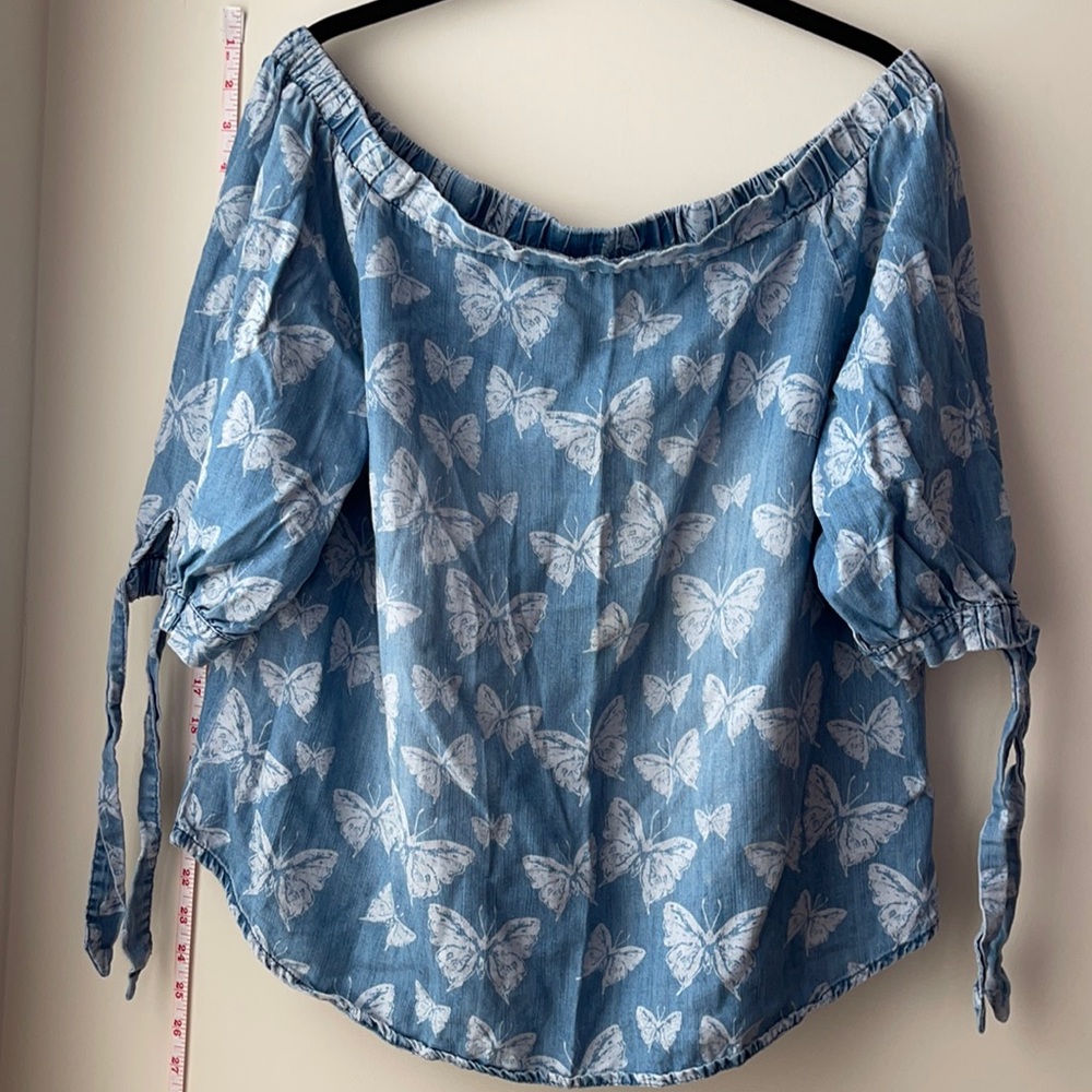 INC International Concepts off shoulder top | Blue | 12P